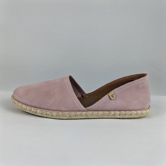 Verbenas Espadrilles Carmen Suede Leather Closed Toe Antique Blush EU42 11 NWT - Picture 4 of 16